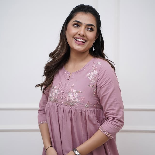 Pink Cotton Collared Kurta Set