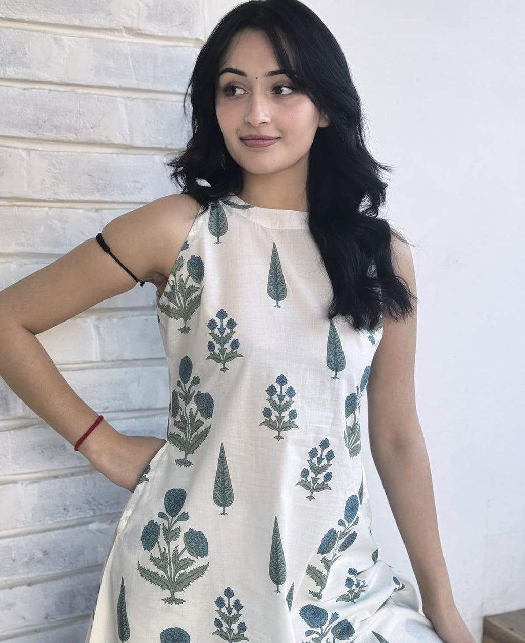Floral Cotton Kurti Palazzo Set