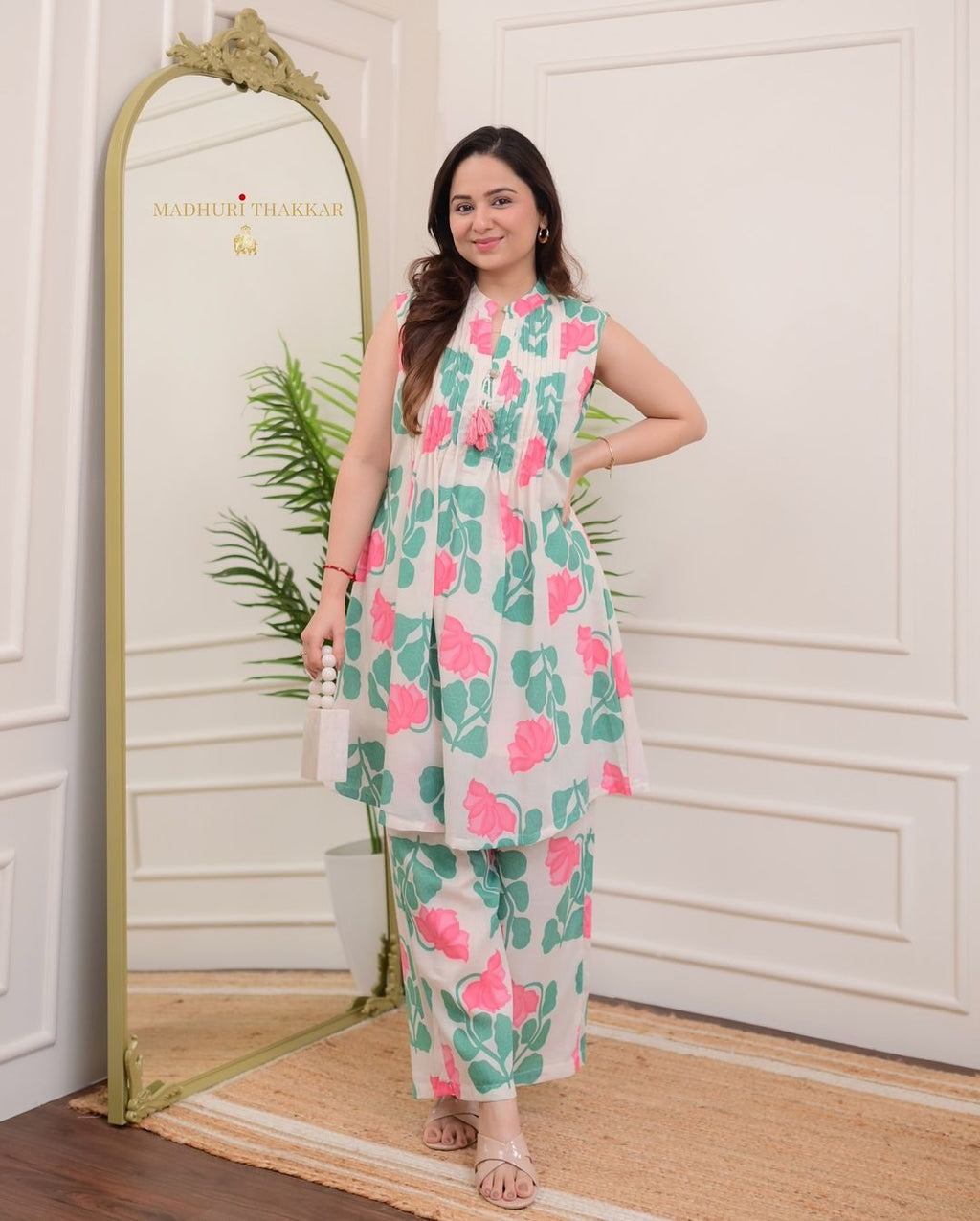 Printed Cotton Kurta Pant Set