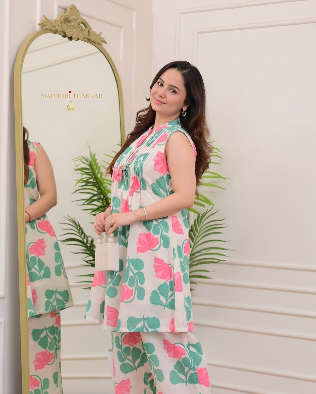 Printed Cotton Kurta Pant Set