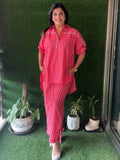cherry Cotton Embroidered Co-ord Set