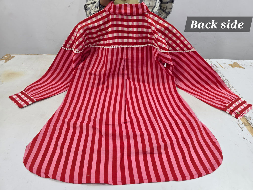 cherry Cotton Embroidered Co-ord Set