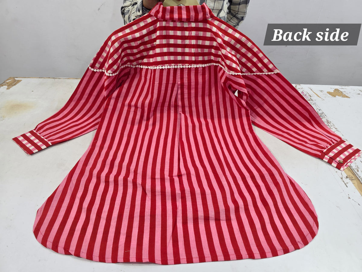 cherry Cotton Embroidered Co-ord Set