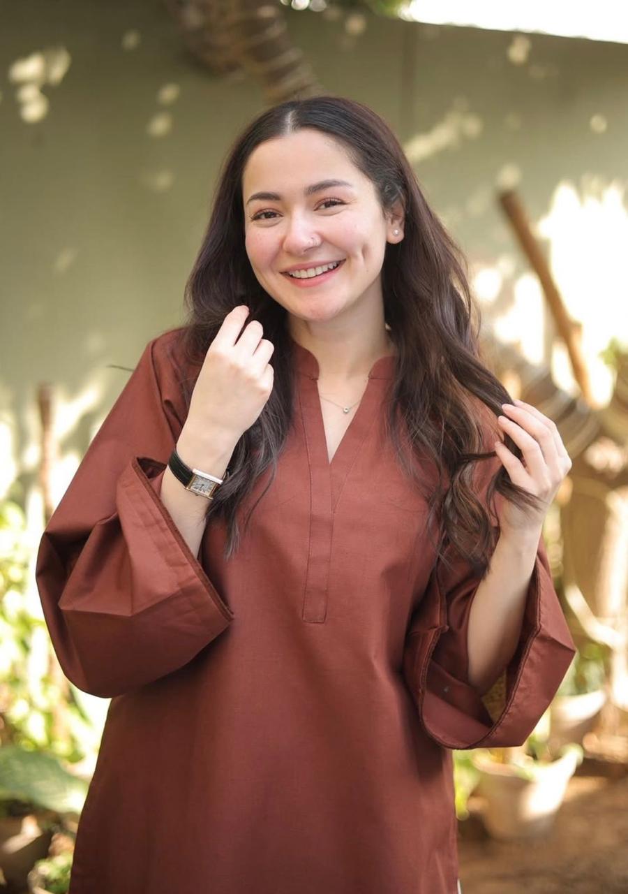 Brown Embroidered Cotton Kurti Palazzo Set